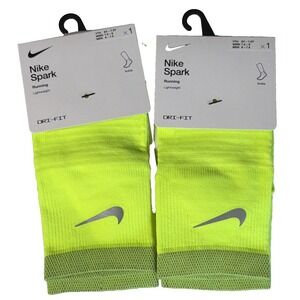 2 NWT Nike Spark Lightweight NS Volt Small W's 7.5-9  M's 6-7.5 Running Socks